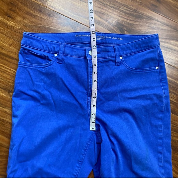 Chico's Womens Blue So Slimming Ankle Straight Jeans Size 10 Casual Coastal Boho - Picture 16 of 16